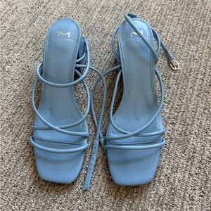 Marc Fisher Light Blue Strappy Heels